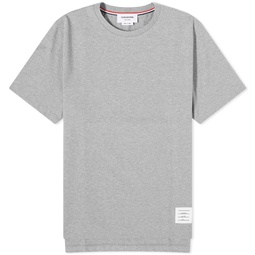Thom Browne Relaxed Fit Side Split Classic T-Shirt Light Grey