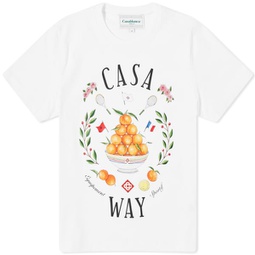 Casablanca Casa Way Fitted T-Shirt White