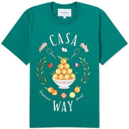 Casablanca Casa Way Fitted T-Shirt Green