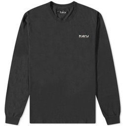 KAVU Long Sleeve Sasquatch To Dot T-Shirt Black Licorice
