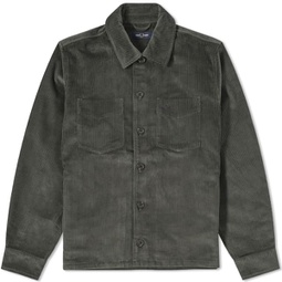 Fred Perry Cord Overshirt Field Green