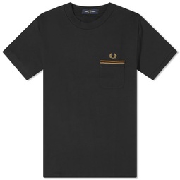 Fred Perry Loopback Jersey Pocket T-Shirt Black