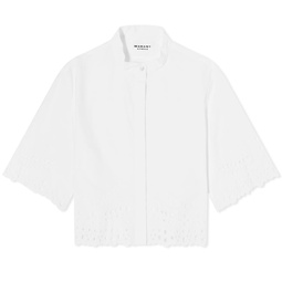 Isabel Marant EEtoile Rommy Cropped Shirt White