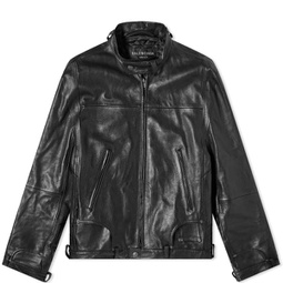Balenciaga Runway Leather Jacket Black