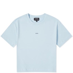 A.P.C. Jen Logo T-Shirt Iab Light Blue