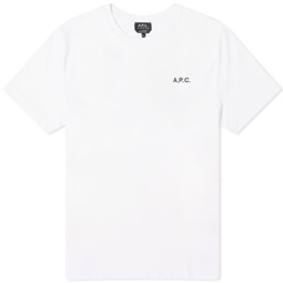 A.P.C. Wave Back Print T-Shirt White