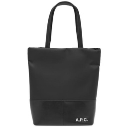 A.P.C. Logo Nylon Tote Black