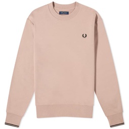 Fred Perry Crew Sweater Dark Pink