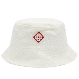 Casablanca Diamond Logo Bucket Hat White