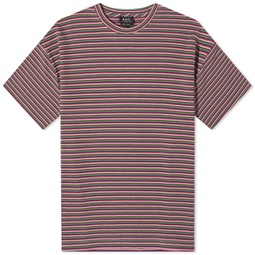 A.P.C. Bahaia Stripe T-Shirt Raspberry