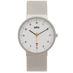 Braun BN0032 Watch White & Silver