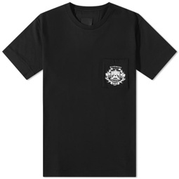 Givenchy Crest Logo Pocket T-Shirt Black