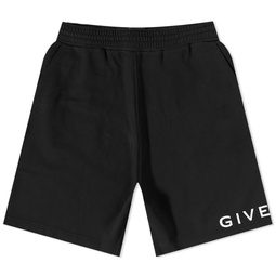 Givenchy Logo Sweat Shorts Black