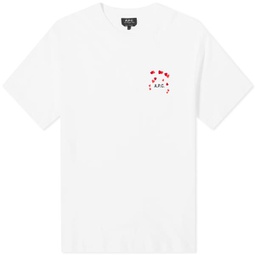 A.P.C. Valentines Logo T-Shirt White