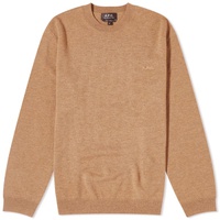 A.P.C. Philo Logo Knitted Jumper Heathered Beige