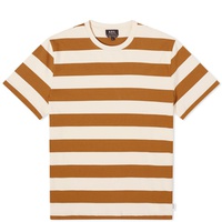 A.P.C. Thibaut Stripe T-Shirt Noisette & White
