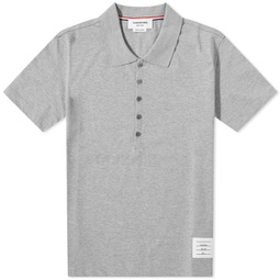 Thom Browne Relaxed Fit Polo Light Grey