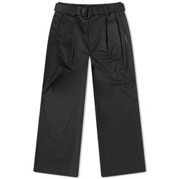 F/CE. Tech Wool Waterproof Wide Pants Black