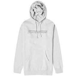 Fucking Awesome Outline Stamp Logo Hoodie Heather Grey