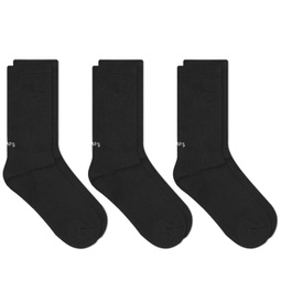 WTAPS 05 Skivvies 3-Pack Sock Black