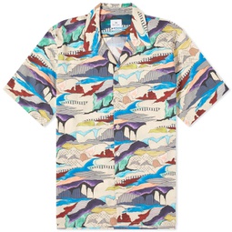 Paul Smith Abstract Vacation Shirt White
