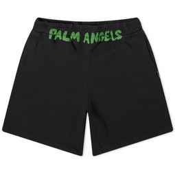 Palm Angels Logo Sweat Short Black