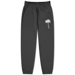 Palm Angels Logo Sweatpants Dark Grey