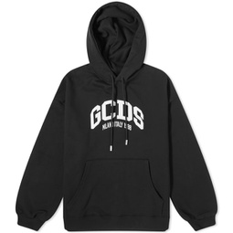 GCDS College Logo Hoodie Nero
