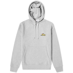 Maison Kitsune by Olympia Le-Tan Taxi Patch Classic Hoodie Grey Melange