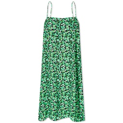 ROTATE Sunday Fine Jacquard Maxi Dress Classic Green Combi