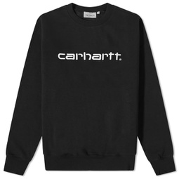 Carhartt WIP Logo Sweat Black & White