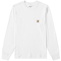 Carhartt WIP Long Sleeve Pocket T-Shirt White