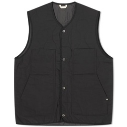 Norse Projects Peter Waxed Nylon Insulated Vest Black