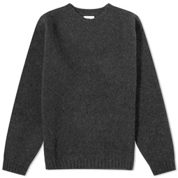Norse Projects Birnir Brushed Lambswool Crew Jumper Charcoal Melange