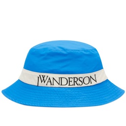 JW Anderson Logo Bucket Hat Blue & White