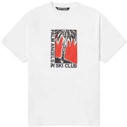 Palm Angels Palm Ski Club Loose T-Shirt White