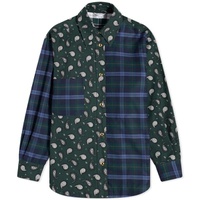 Thom Browne Snap Front Shirt Jacket Dark Green