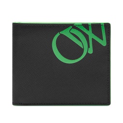 Off-White Logo Billfold Wallet Black & Green