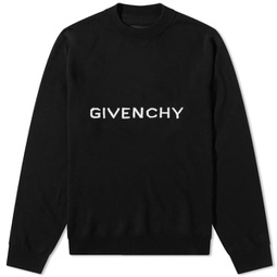 Givenchy Archetype Logo Crew Knit Black