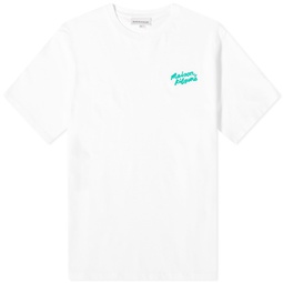Maison Kitsune Maison Kitsune Handwriting Regular T-Shirt White