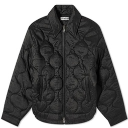 Cole Buxton Quilted Ripstop Overshirt Black