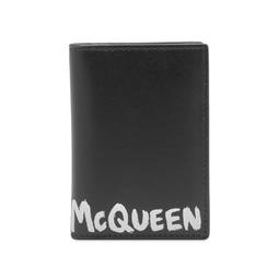 Alexander McQueen Small Fold Billfold Wallet Black & White