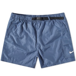 Nike Swim Belted 5 Volley Shorts Diffused Blue