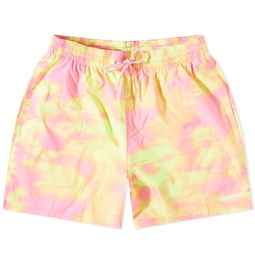 Nike Swim Floral Fade 5 Volley Shorts Pink Spell