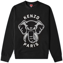 Kenzo Elephant Classic Crew Sweat Black