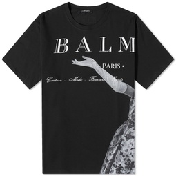 Balmain Jolie Madame Print T-Shirt Black & Grey