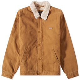 Dickies Sherpa Lined Deck Jacket Stonewashed Brown Duck