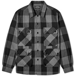 FrizmWORKS Buffalo Check Shirt Jacket Black