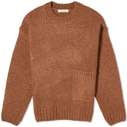 FrizmWORKS Alpaca Boucle Pocket Sweater Brown