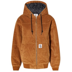 Obey Forever Bomber Cord Hooded Jacket Catechu Wood